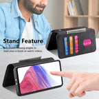 For Motorola Moto G05 CaseNeo MagSafe RFID Anti - theft Retro Leather Phone Case(Black) - British D'sire