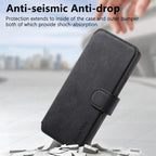 For Motorola Moto G05 CaseNeo MagSafe RFID Anti - theft Retro Leather Phone Case(Black) - British D'sire