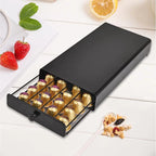 For Nespresso OASISWJ YZ1384 Handle Model 40pcs Dustproof Coffee Capsule Organizer(Black) - British D'sire