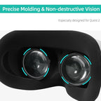For Oculus Quest 2 Hifylux Q2 - QF11 1pair Myopia Lens Frame Aspheric Resin VR Glasses Accessories(200 Degrees) - British D'sire