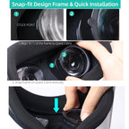 For Oculus Quest 2 Hifylux Q2 - QF11 1pair Myopia Lens Frame Aspheric Resin VR Glasses Accessories(200 Degrees) - British D'sire