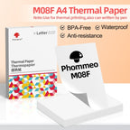 For Phomemo M08F 200sheets Thermal Printing Paper Compatible for MR.IN Brother Pocket Jet / MT800, Style: Folding Letter - British D'sire