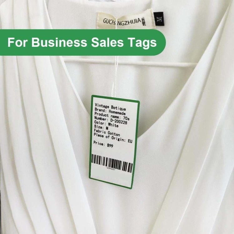 For Phomemo M110 / M200 100pcs /Roll 50x80mm Rainbow Frame White Self - Sticking Tag - British D'sire