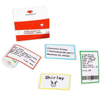 For Phomemo M110 / M200 100pcs /Roll 50x80mm Rainbow Frame White Self - Sticking Tag - British D'sire