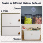 For Phomemo M110 / M200 180pcs /Roll 40x40mm Circular Transparent Self - Adhesive Tag - British D'sire