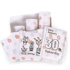 For Phomemo T02 3rolls Bluetooth Printer Thermal Paper Label Paper 50mmx3.5m 20 Years Milk Strawberry Sticker - British D'sire