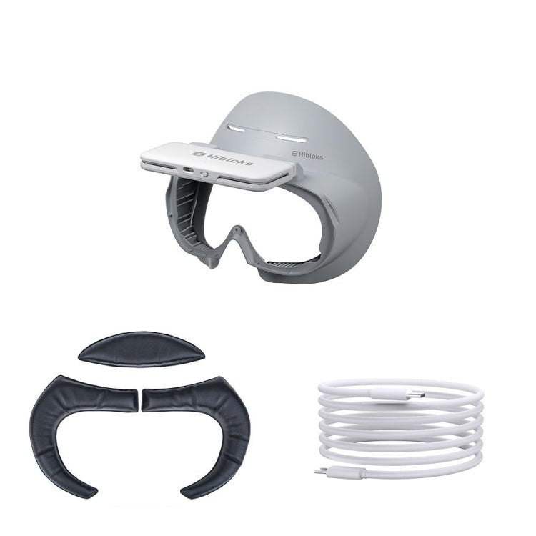For PICO 4 Hibloks VR Glasses Face Cushion Protector Pad With Fan, Spec: 1pc PU Cotton - British D'sire Main image