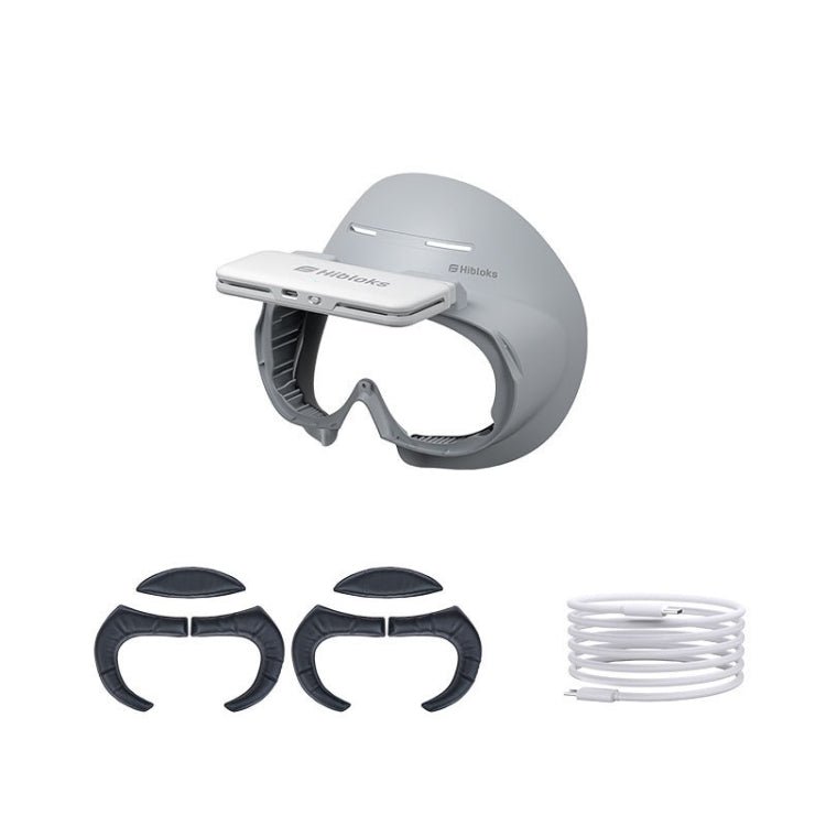 For PICO 4 Hibloks VR Glasses Face Cushion Protector Pad With Fan, Spec: 2pcs PU Cotton - British D'sire Main image