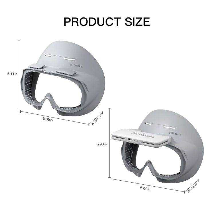 For PICO 4 Hibloks VR Glasses Face Cushion Widened Breathable Protector Pad, Spec: 2pcs Ice Silk - British D'sire