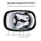For PICO 4 Hifylux PC - BF16 VR Glasses All - in - one Headwear Protective Storage Bag(Black) - British D'sire