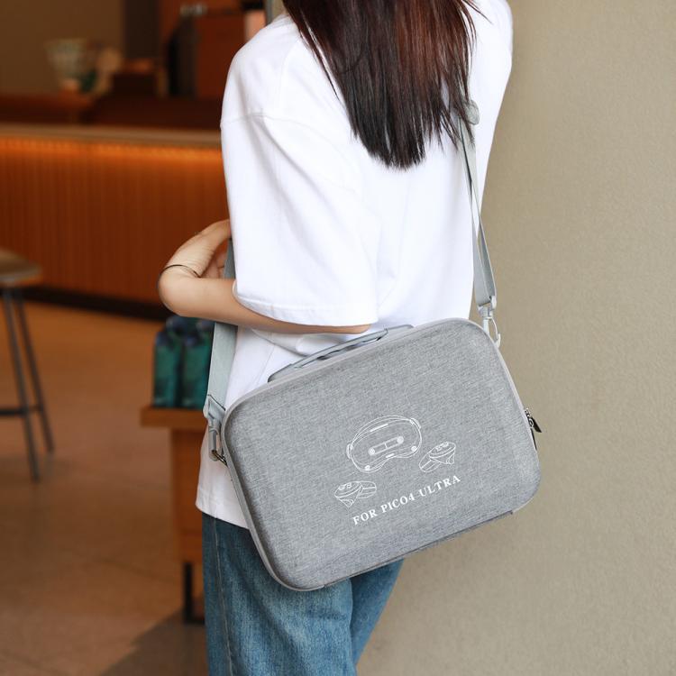 For PICO 4 Ultra BKANO P4U - 001 VR Glasses Organizer Handheld Shoulder Bag(Black) - British D'sire