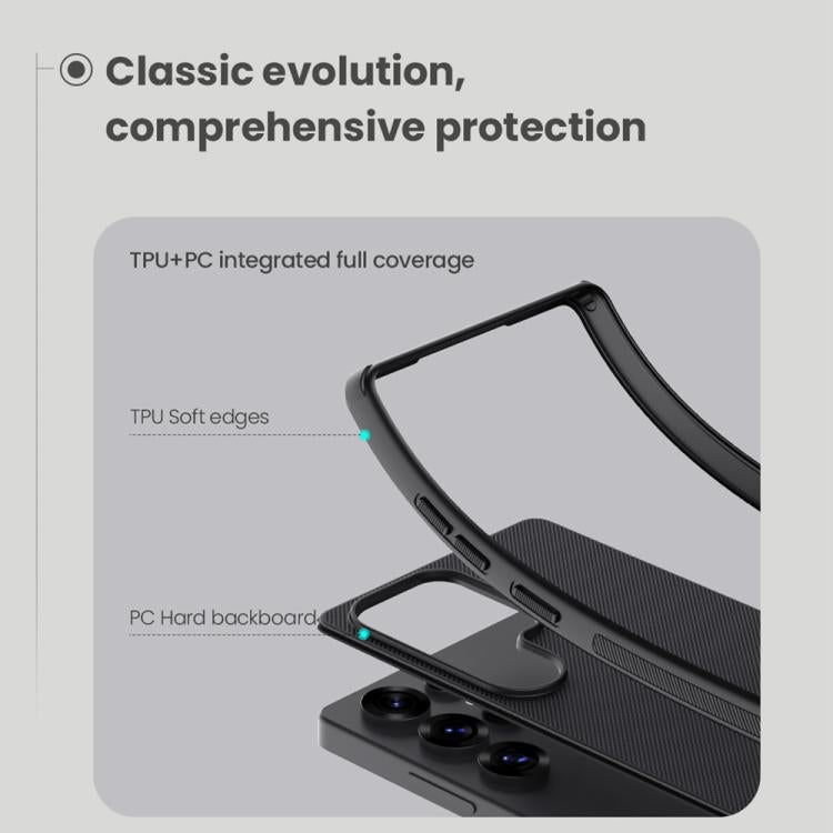For Samsung Galaxy S25 Ultra 5G NILLKIN Frosted Shield Pro PC + TPU Phone Case(Blue) - British D'sire