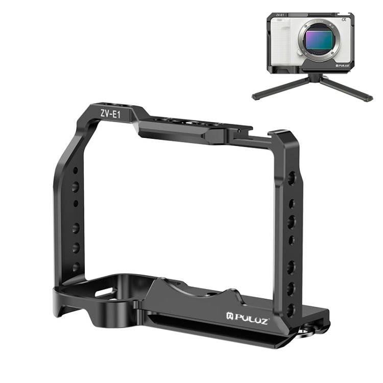 For Sony ZV-E1 PULUZ Aluminum Alloy Camera Cage Stabilizer (Black) - British D'sire Main image