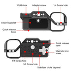 For Sony ZV-E1 PULUZ Aluminum Alloy Camera Cage Stabilizer (Black) - British D'sire