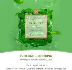 FOREO Green Tea UFO Activated Facial Mask for Blemish - Prone Oily Skin, 6 pack, Purifying, Antioxidant, Moisturizing, Green Tea & Ulmus Extract, Cruelty - Free, Clean Formula, Compatible with UFO 2 & UFO - Face Masks - British D'sire