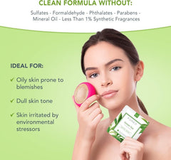 FOREO Green Tea UFO Activated Facial Mask for Blemish - Prone Oily Skin, 6 pack, Purifying, Antioxidant, Moisturizing, Green Tea & Ulmus Extract, Cruelty - Free, Clean Formula, Compatible with UFO 2 & UFO - Face Masks - British D'sire