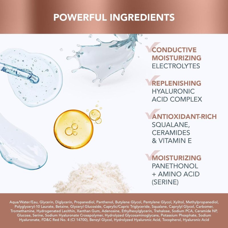 FOREO SUPERCHARGED SERUM 2.0 - Anti-aging Face Serum - Conductive Gel - Moisturizing Face Care - Hyaluronic Acid & Squalane - Vegan & Cruelty-free - All Skin Types - 30ml - Serums - British D'sire