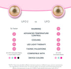 FOREO UFO Full Facial LED Face Mask Treatment, Red Light Therapy Face Care, Korean Skincare, Thermotherapy, Cryotherapy, Face Massager, Moisturiser, Increased Skin Care Absorption- Pearl Pink - Beauty Tools - British D'sire