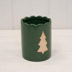 Forest Green Tree Decor Pot Christmas Decoration - Plant Pot - British D'sire