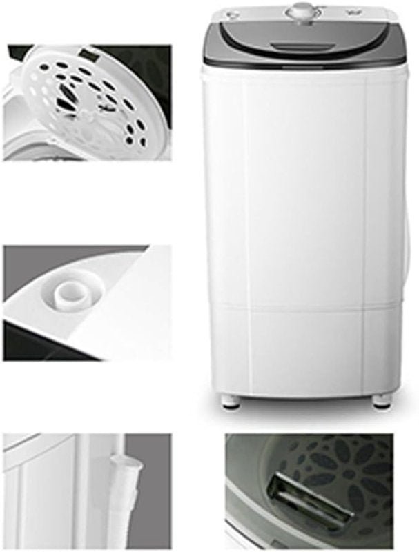 forestalk 10kg Spin Dryer, Energy&Power Saving Spinner, 360° blue light, 2800 RPM Portable Clothes Dryer, Gravity Drain dryer - British D'sire