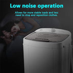 forestalk 10kg Spin Dryer, Energy&Power Saving Spinner, 360° blue light, 2800 RPM Portable Clothes Dryer, Gravity Drain dryer - British D'sire