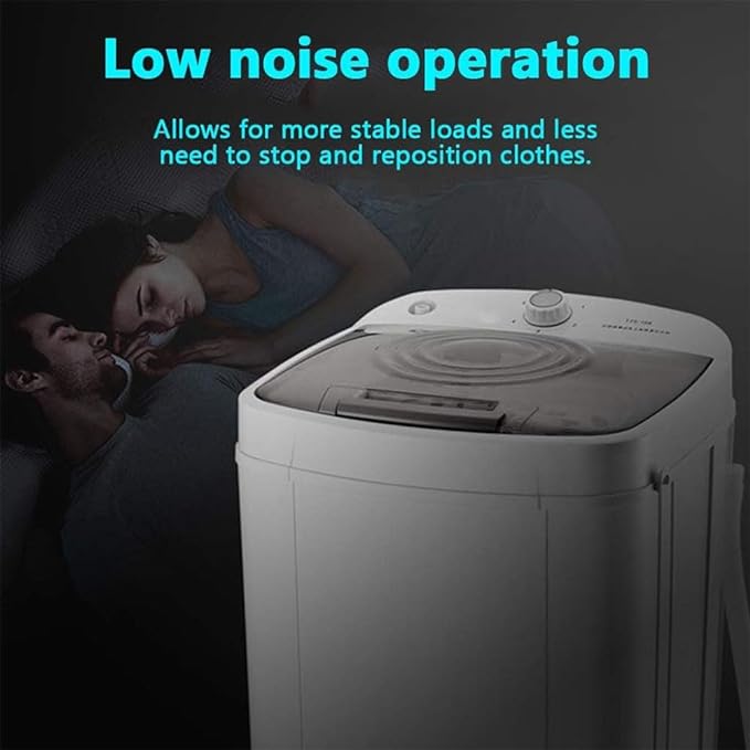 forestalk 10kg Spin Dryer, Energy&Power Saving Spinner, 360° blue light, 2800 RPM Portable Clothes Dryer, Gravity Drain dryer - British D'sire