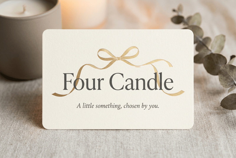 Four Candle Gift Card - British D'sire