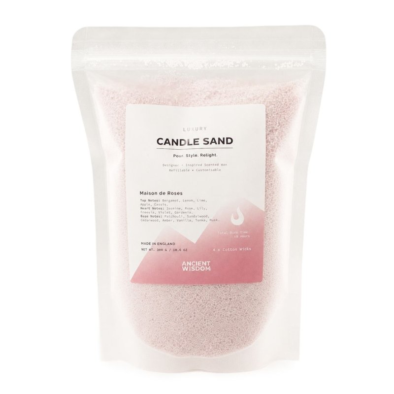 Fragranced Candle Sand - Dusty Rose - Maison de Roses - 300g - Candle Sand - British D'sire Main image