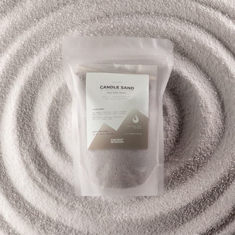 Fragranced Candle Sand - Warm Grey - Azure Noir - 300g Secondary image