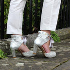 Frappe - Silver Grey - Heel Shoe - British D'sire