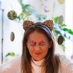 Frcolor 2‑Pack Leopard & Black Cat Ear Headbands - Headbands - British D'sire