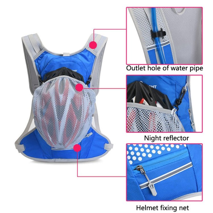 FREE KNIGHT FK0215S Outdoor Cycling Water Bag Vest Hiking Water Supply Backpack with 2L Drinking Bag(Rose) - British D'sire
