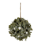 Frosted Mistletoe Ball Decoration - Christmas Decor - British D'sire