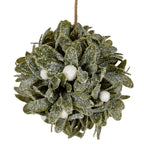 Frosted Mistletoe Ball Decoration - Christmas Decor - British D'sire
