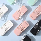 FukuBook Portable Mini Automatic Opening and Closing Floss Storage Box with Floss(White) - British D'sire