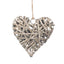 Full Antique Wash Wicker Heart - Home Decor & Furniture - British D'sire
