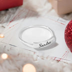 Full Silver Name-1 Ring - silver ring - ring - British D'sire