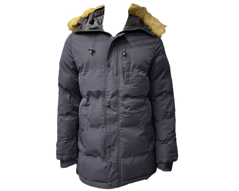 Full Zip Hooded Padded Parka Jacket - Jackets - British D'sire