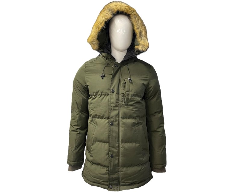Full Zip Hooded Padded Parka Jacket - Jackets - British D'sire