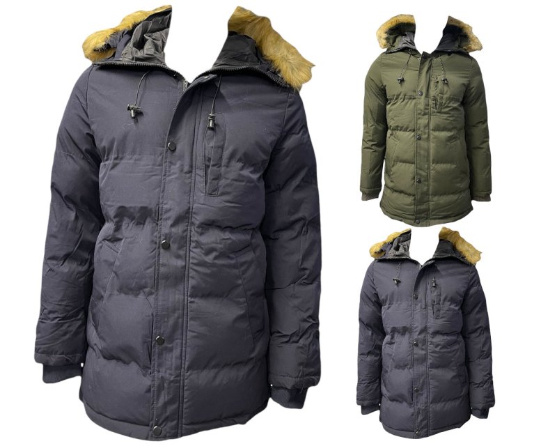 Full Zip Hooded Padded Parka Jacket - Jackets - British D'sire Main image
