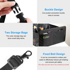 FunAdd Breathable and Foldable Pet Dog Car Basket Anti - dirty Waterproof Pad (Black) - British D'sire