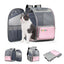 FUNADD Fold Breathable Pet Backpack Outdoor Shoulders Cat Bag (Pink) - British D'sire