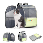 FUNADD Fold Breathable Pet Backpack Outdoor Shoulders Cat Bag(Yellow) - British D'sire
