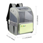 FUNADD Fold Breathable Pet Backpack Outdoor Shoulders Cat Bag(Yellow) - British D'sire