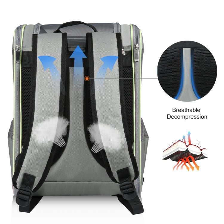 FUNADD Fold Breathable Pet Backpack Outdoor Shoulders Cat Bag(Yellow) - British D'sire