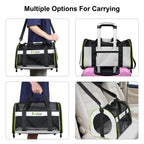 FUNADD Pet Travel Carrier Bag Shoulder Foldable Tote Bag(Grey) - British D'sire