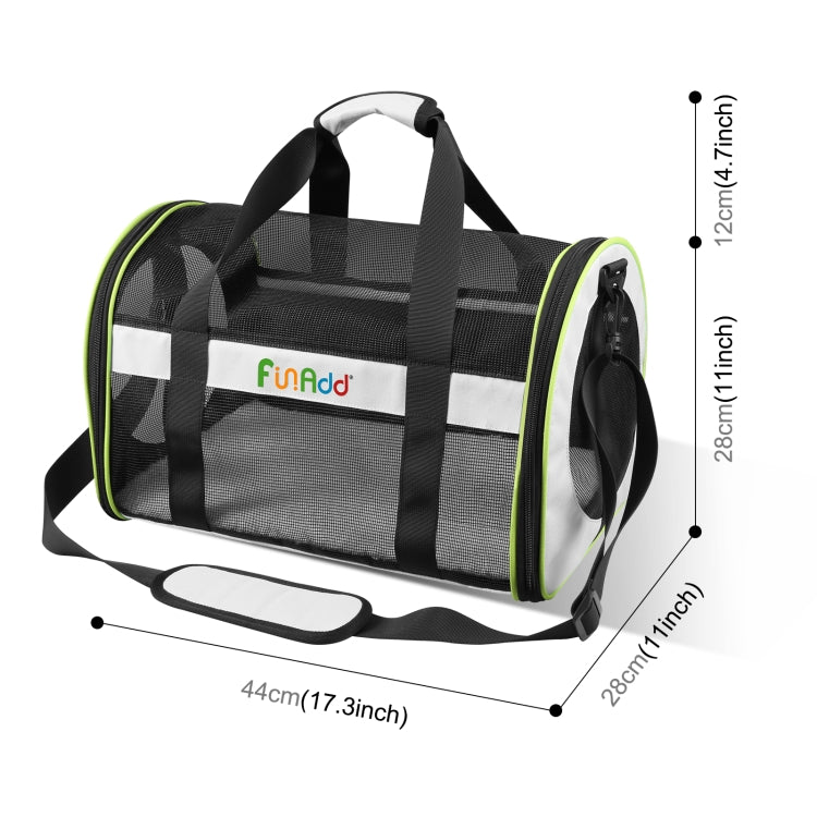 FUNADD Pet Travel Carrier Bag Shoulder Foldable Tote Bag(Grey) Secondary image