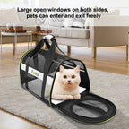 FUNADD Pet Travel Carrier Bag Shoulder Foldable Tote Bag(Grey) - British D'sire