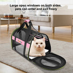 FUNADD Pet Travel Carrier Bag Shoulder Foldable Tote Bag(Pink) - British D'sire
