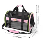 FUNADD Pet Travel Carrier Bag Shoulder Foldable Tote Bag(Pink) - British D'sire